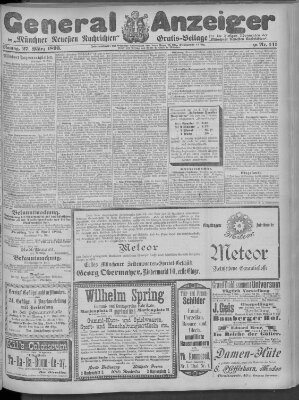 Münchner neueste Nachrichten Montag 27. März 1893