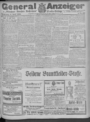 Münchner neueste Nachrichten Donnerstag 6. April 1893