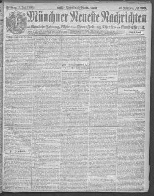 Münchner neueste Nachrichten Freitag 3. Juli 1896