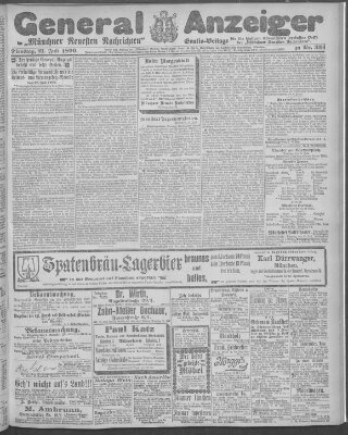 Münchner neueste Nachrichten Dienstag 21. Juli 1896