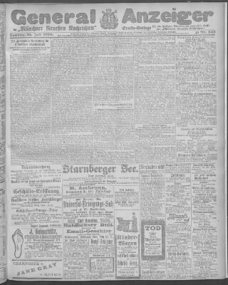 Münchner neueste Nachrichten Samstag 25. Juli 1896