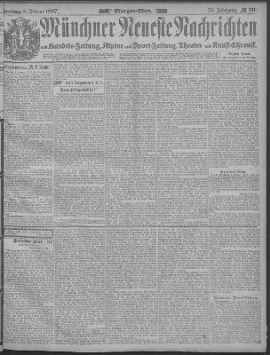 Münchner neueste Nachrichten Freitag 8. Januar 1897