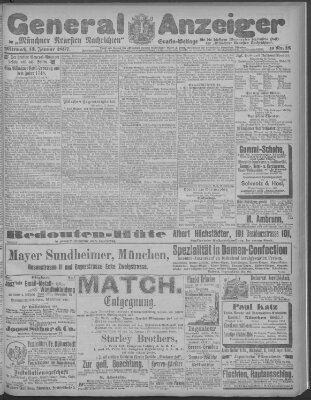 Münchner neueste Nachrichten Mittwoch 13. Januar 1897