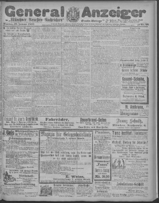 Münchner neueste Nachrichten Montag 18. Januar 1897