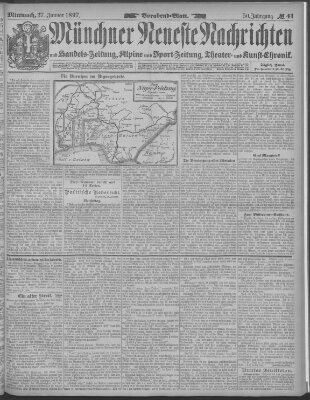 Münchner neueste Nachrichten Mittwoch 27. Januar 1897