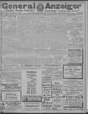 Münchner neueste Nachrichten Donnerstag 28. Januar 1897