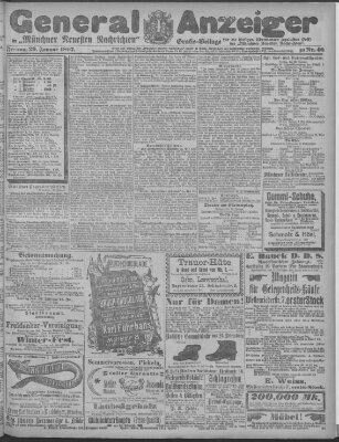 Münchner neueste Nachrichten Freitag 29. Januar 1897