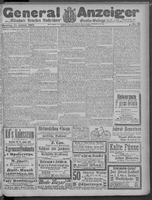 Münchner neueste Nachrichten Samstag 14. Januar 1893