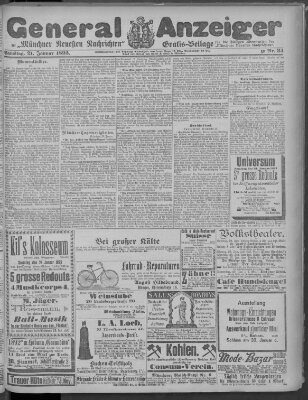 Münchner neueste Nachrichten Samstag 21. Januar 1893