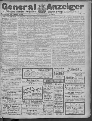 Münchner neueste Nachrichten Donnerstag 26. Januar 1893