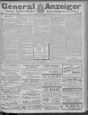 Münchner neueste Nachrichten Mittwoch 1. Februar 1893