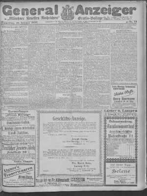 Münchner neueste Nachrichten Donnerstag 16. Februar 1893