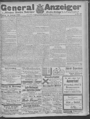 Münchner neueste Nachrichten Samstag 18. Februar 1893