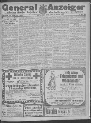 Münchner neueste Nachrichten Dienstag 28. Februar 1893