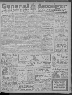 Münchner neueste Nachrichten Montag 1. Juli 1895