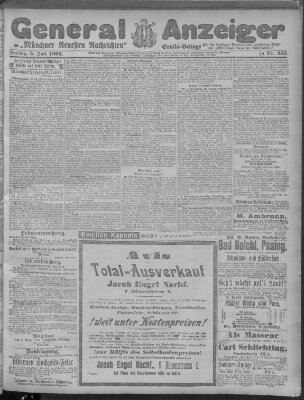 Münchner neueste Nachrichten Freitag 5. Juli 1895