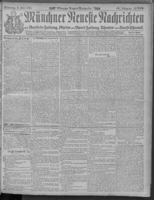 Münchner neueste Nachrichten Montag 8. Juli 1895