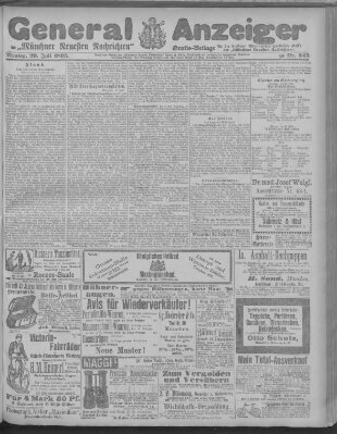 Münchner neueste Nachrichten Montag 29. Juli 1895