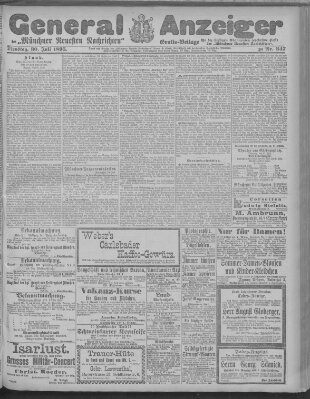 Münchner neueste Nachrichten Dienstag 30. Juli 1895