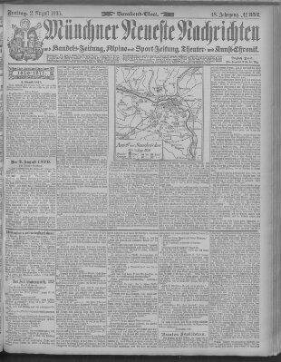 Münchner neueste Nachrichten Freitag 2. August 1895