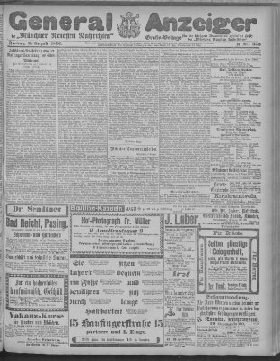 Münchner neueste Nachrichten Freitag 2. August 1895