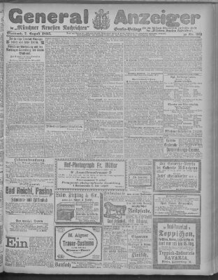 Münchner neueste Nachrichten Mittwoch 7. August 1895