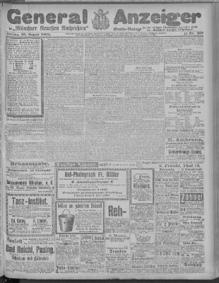 Münchner neueste Nachrichten Freitag 23. August 1895