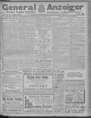 Münchner neueste Nachrichten Mittwoch 28. August 1895