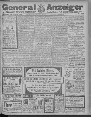 Münchner neueste Nachrichten Donnerstag 29. August 1895