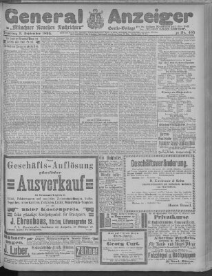 Münchner neueste Nachrichten Dienstag 3. September 1895