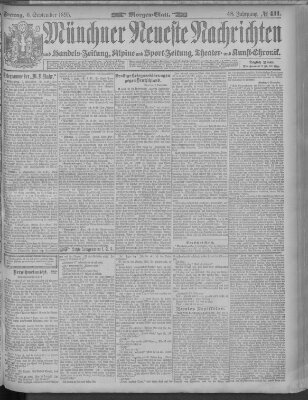 Münchner neueste Nachrichten Freitag 6. September 1895