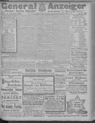 Münchner neueste Nachrichten Freitag 6. September 1895