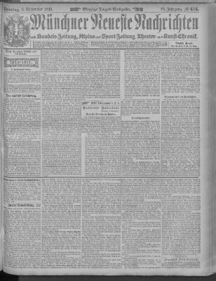 Münchner neueste Nachrichten Sonntag 8. September 1895