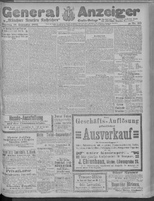 Münchner neueste Nachrichten Dienstag 10. September 1895