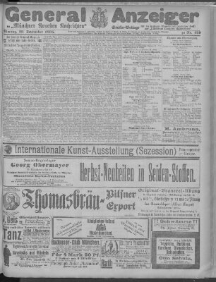 Münchner neueste Nachrichten Montag 23. September 1895