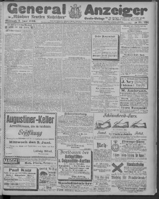 Münchner neueste Nachrichten Mittwoch 3. Juni 1896