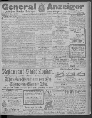 Münchner neueste Nachrichten Montag 8. Juni 1896