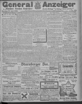 Münchner neueste Nachrichten Samstag 13. Juni 1896