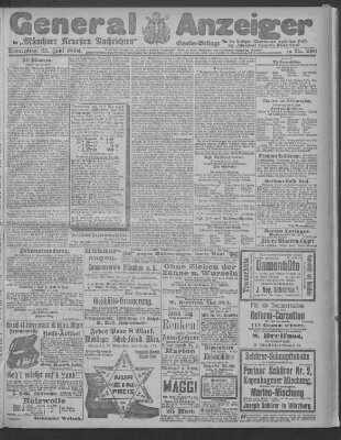 Münchner neueste Nachrichten Donnerstag 25. Juni 1896