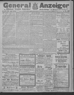 Münchner neueste Nachrichten Freitag 26. Juni 1896