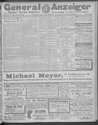 Münchner neueste Nachrichten Dienstag 8. September 1896