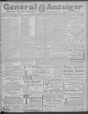 Münchner neueste Nachrichten Freitag 18. September 1896