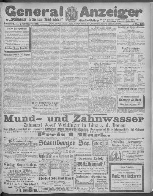 Münchner neueste Nachrichten Samstag 19. September 1896