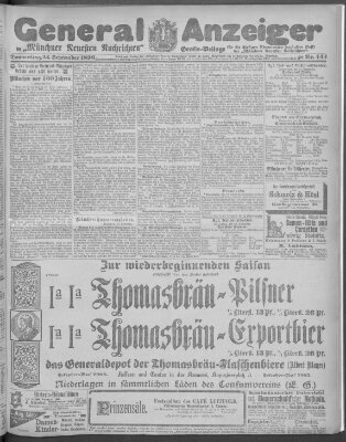 Münchner neueste Nachrichten Donnerstag 24. September 1896