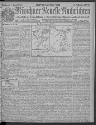 Münchner neueste Nachrichten Mittwoch 5. August 1896