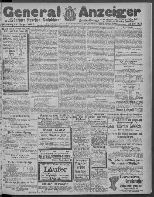 Münchner neueste Nachrichten Mittwoch 12. August 1896