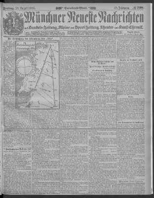 Münchner neueste Nachrichten Freitag 28. August 1896