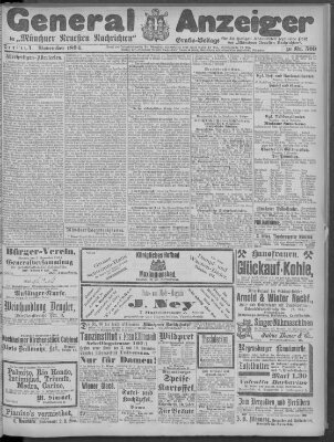 Münchner neueste Nachrichten Samstag 3. November 1894