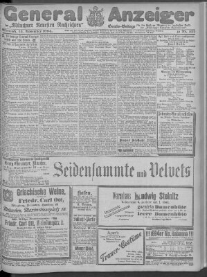 Münchner neueste Nachrichten Mittwoch 14. November 1894