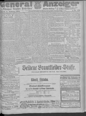 Münchner neueste Nachrichten Mittwoch 21. November 1894